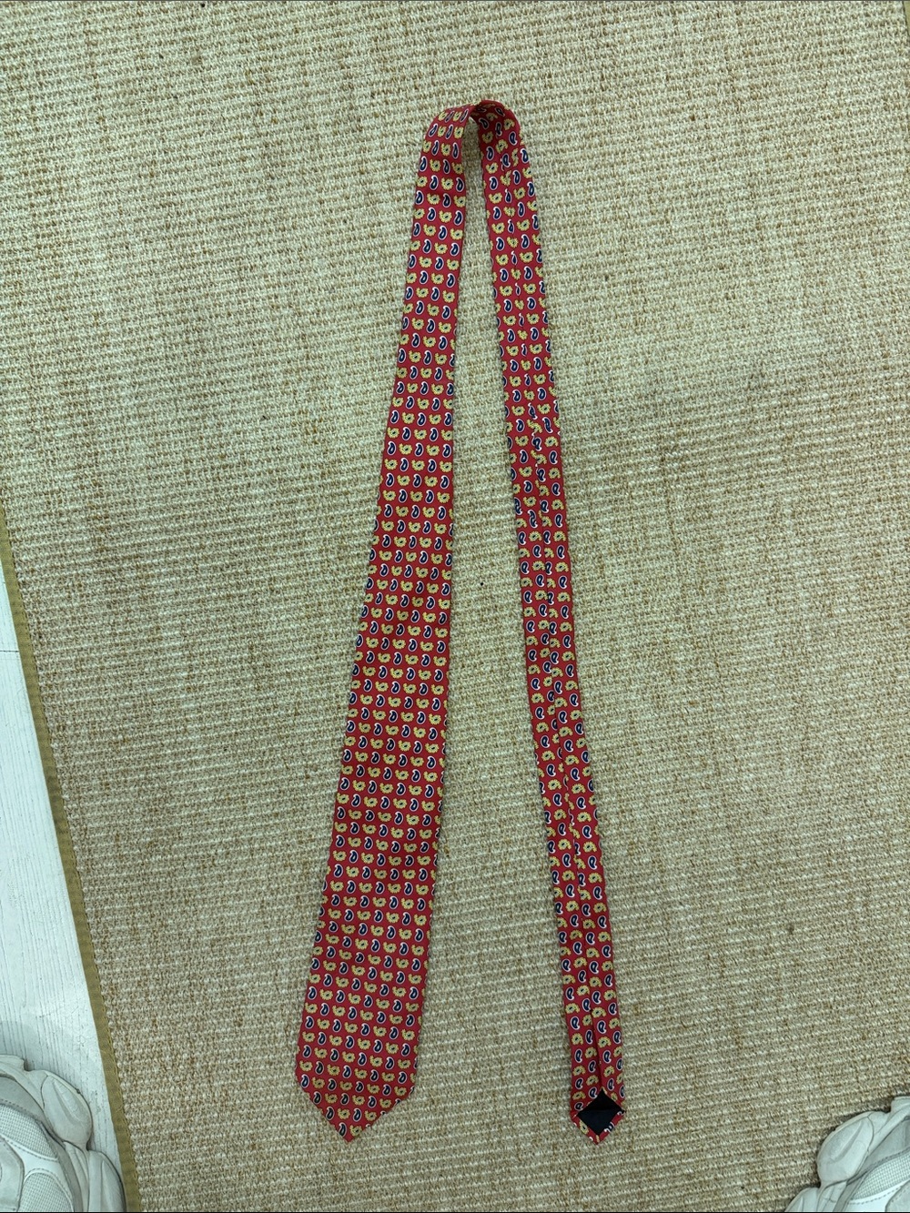 Brooks Brothers Red Printed Paisley Silk Tie